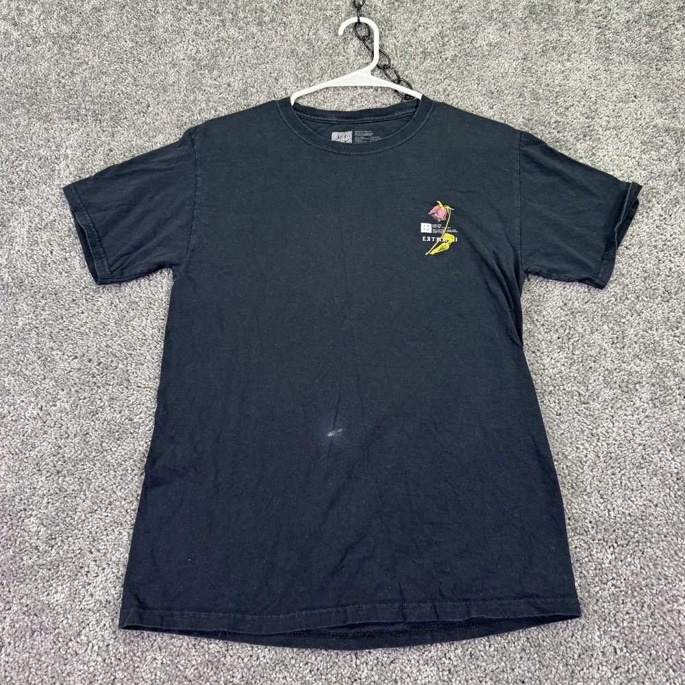 Lira Shirt Mens Medium Black Rose Graphic Tee Streetwear Tagless Casual